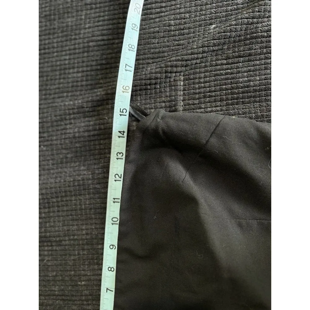 Express Black Embroidered‎ Strapless Dress Size Medium Flare Zip Boning - Image 10