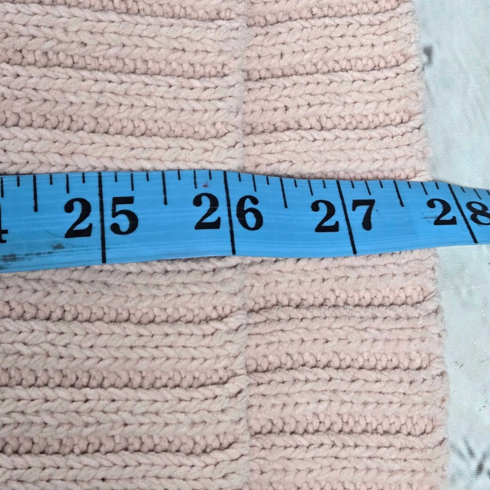 Aerie Oversized Mock Neck Chunky Knit Sweater Blush Pink M - Image 9