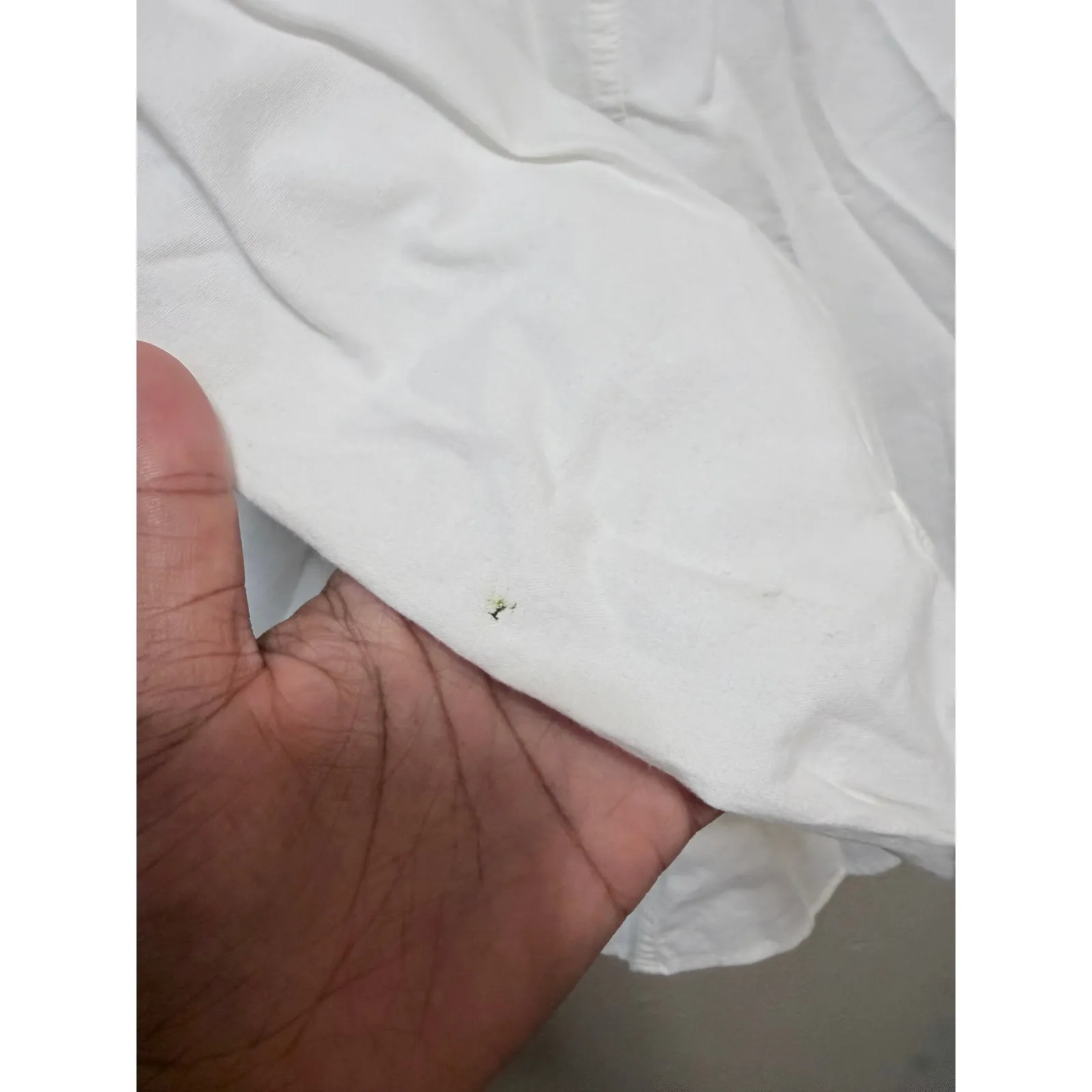 Oh Paint by Erika White Cotton Bow Heart Patch Pocket Button Up Shirt Womens S - Image 6