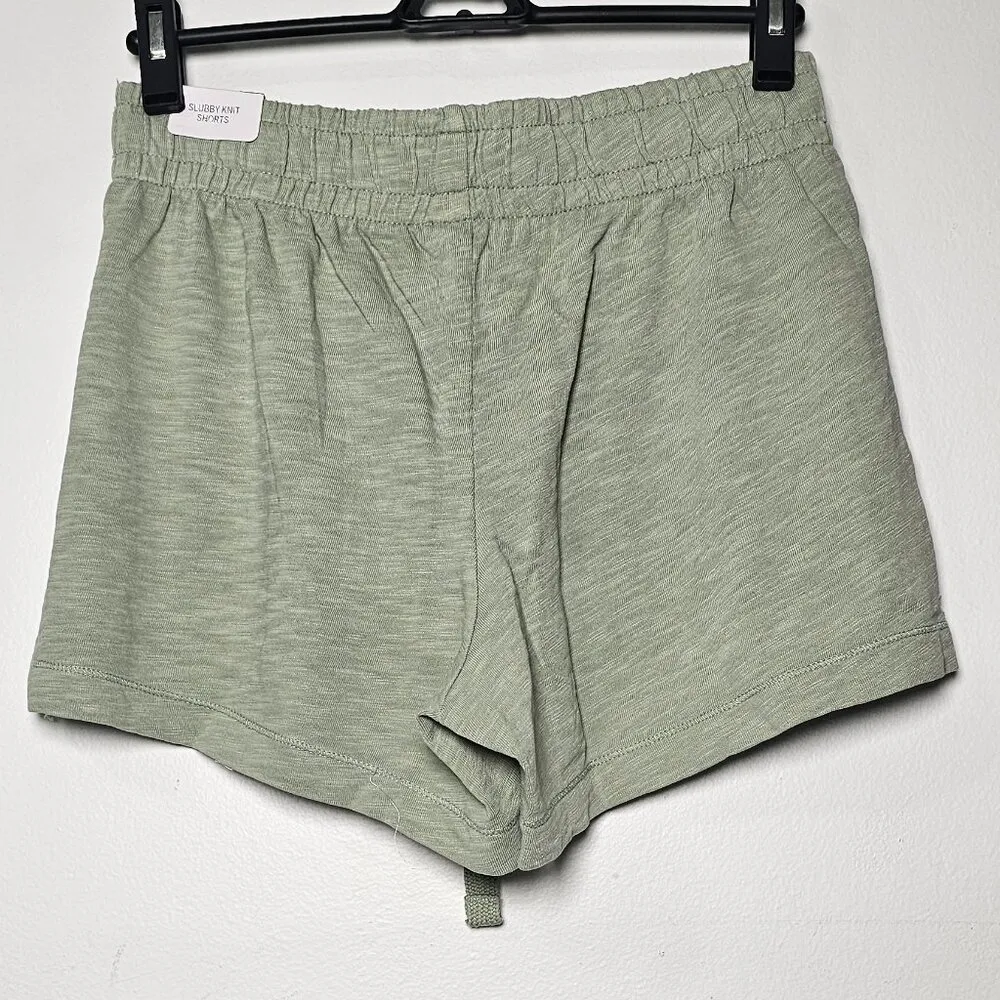 Pink Victoria's Secret Slubby Knit Shorts / Green Garden / Size S - 27022902 - Image 4