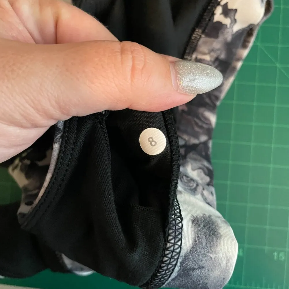 Lululemon Women 8 Mini Obscurred Black Dusty Mauve Run Stuff Your Bra III Pocket - Image 7