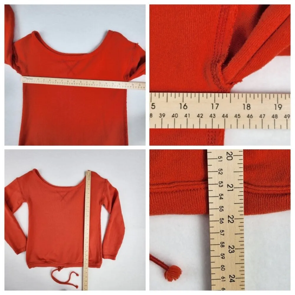 Aerie Women's Sweatshirt Size S Orange - Image 6