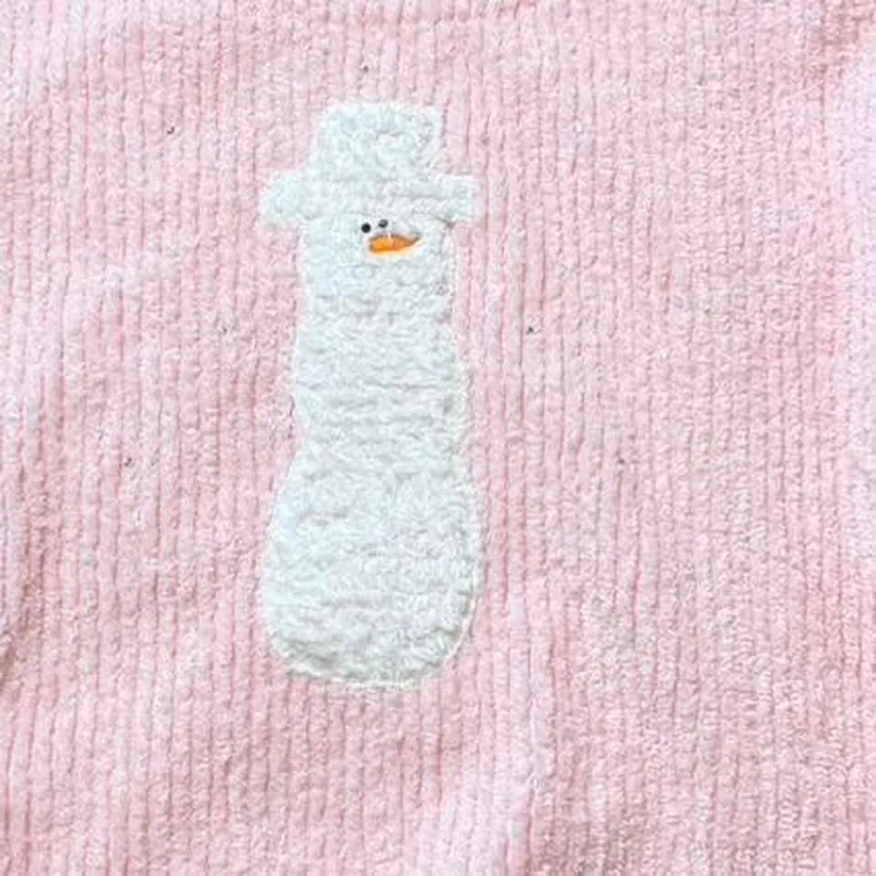 Vintage Snowman Top Pink Size XL - Image 5