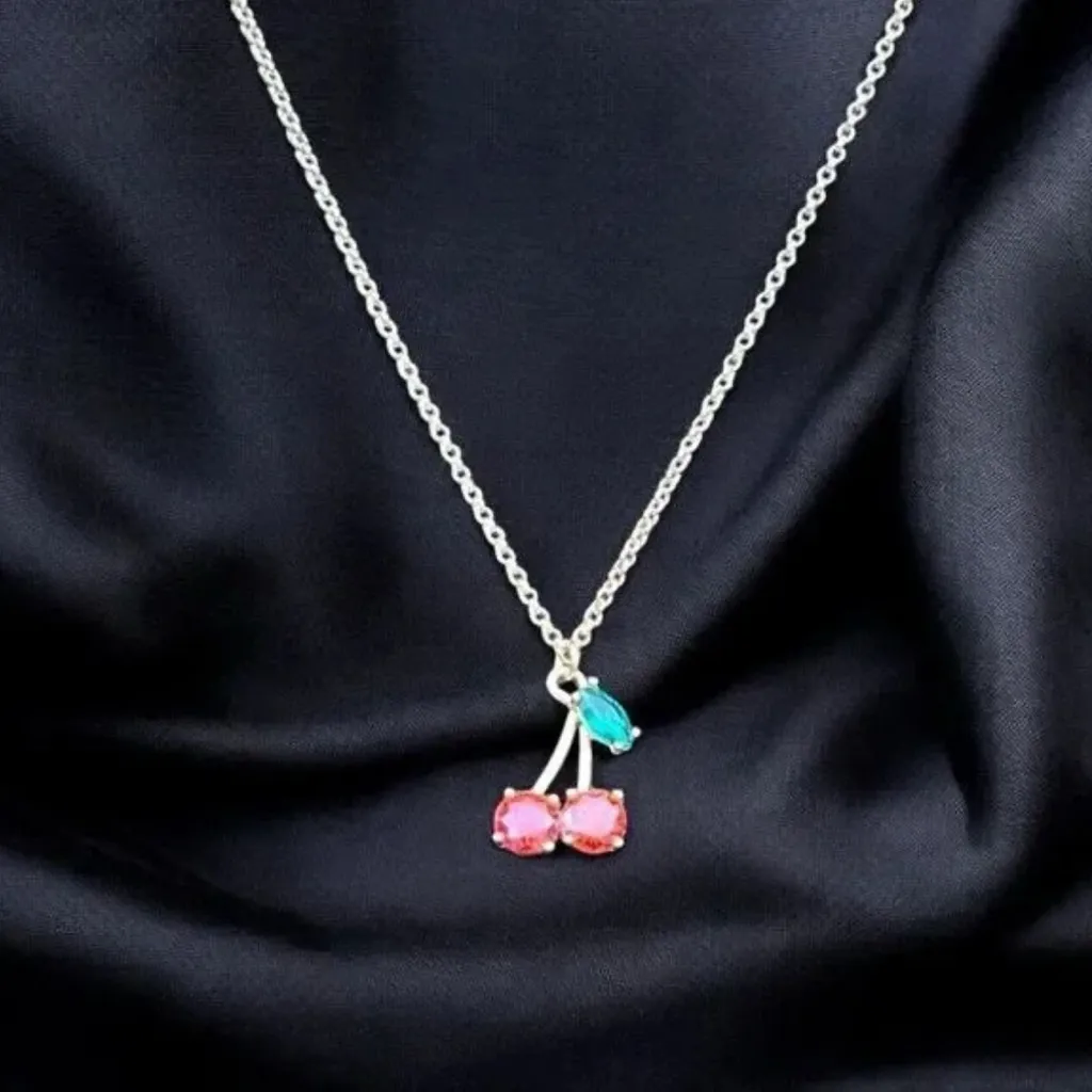 Kate Spade NY Ma Cherie Cherry Mini Crystal Pendant Necklace New. with Tags - Image 4