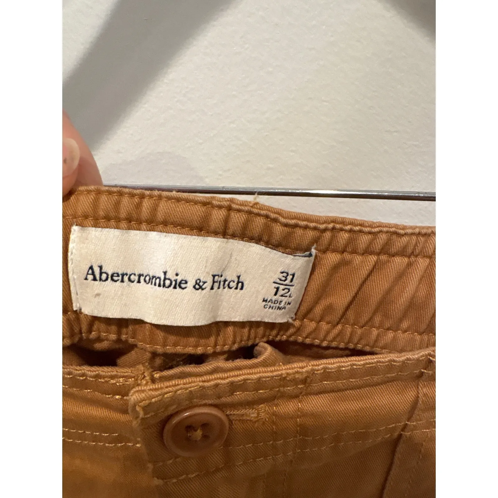 Abercrombie Fitch Womens Cargo Pants Brown Size 31/L Utility Cropped - Image 2