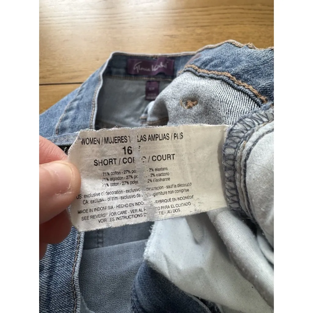 Gloria Vanderbilt Women Size 16W Amanda Jeans Short Casual Comfort Classic City - Image 11