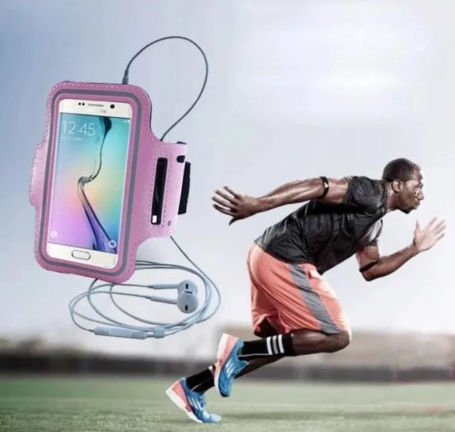 iPhone/Galaxy Sport Gym Exercise Armband Pink - Image 2