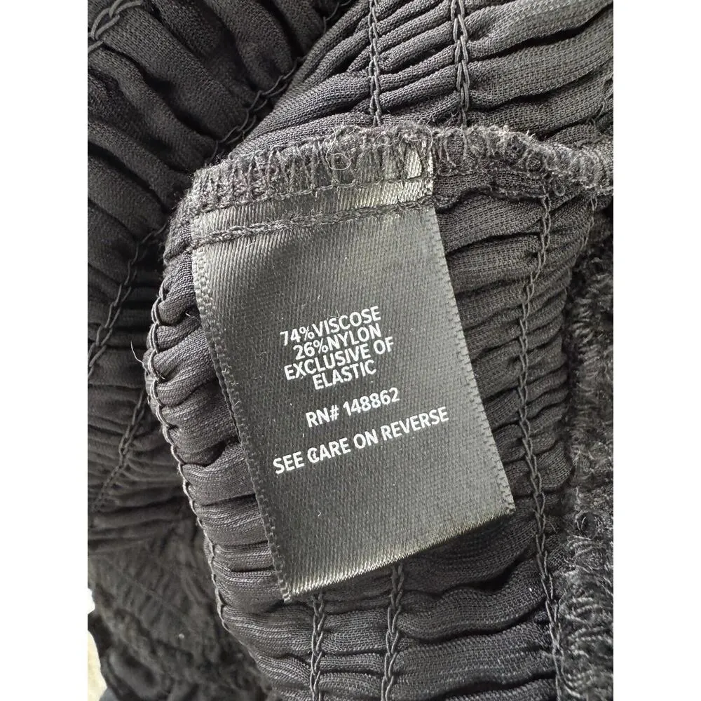 NWT Torrid Black Velvet Smocked Blouson Sleeve Crop Top Size 3X - Image 8