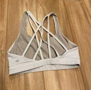 Lululemon White  Sports Bra - Image 2