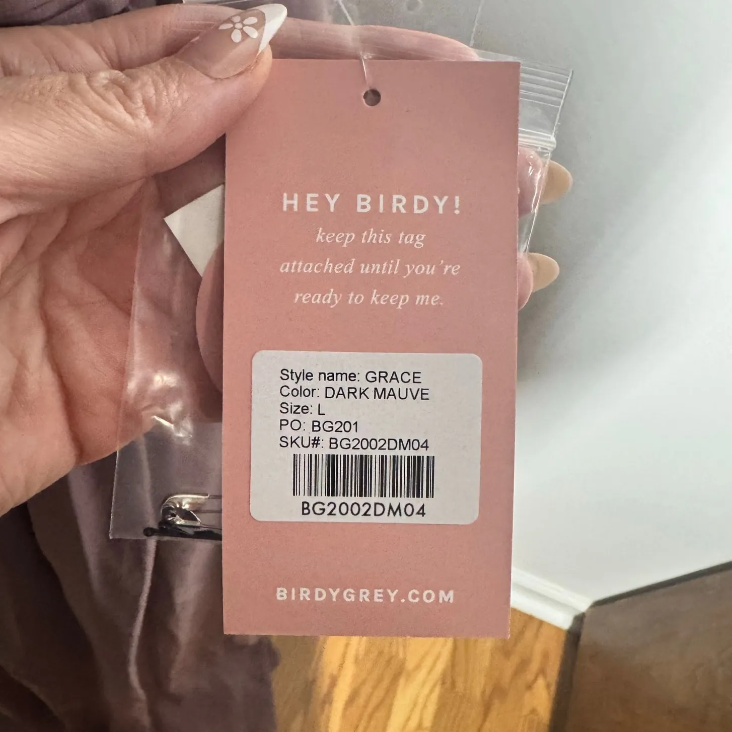 Birdy Grey Grace Bridesmaid Formal Dress Women L Mauve Wedding NWT Ethereal - Image 12