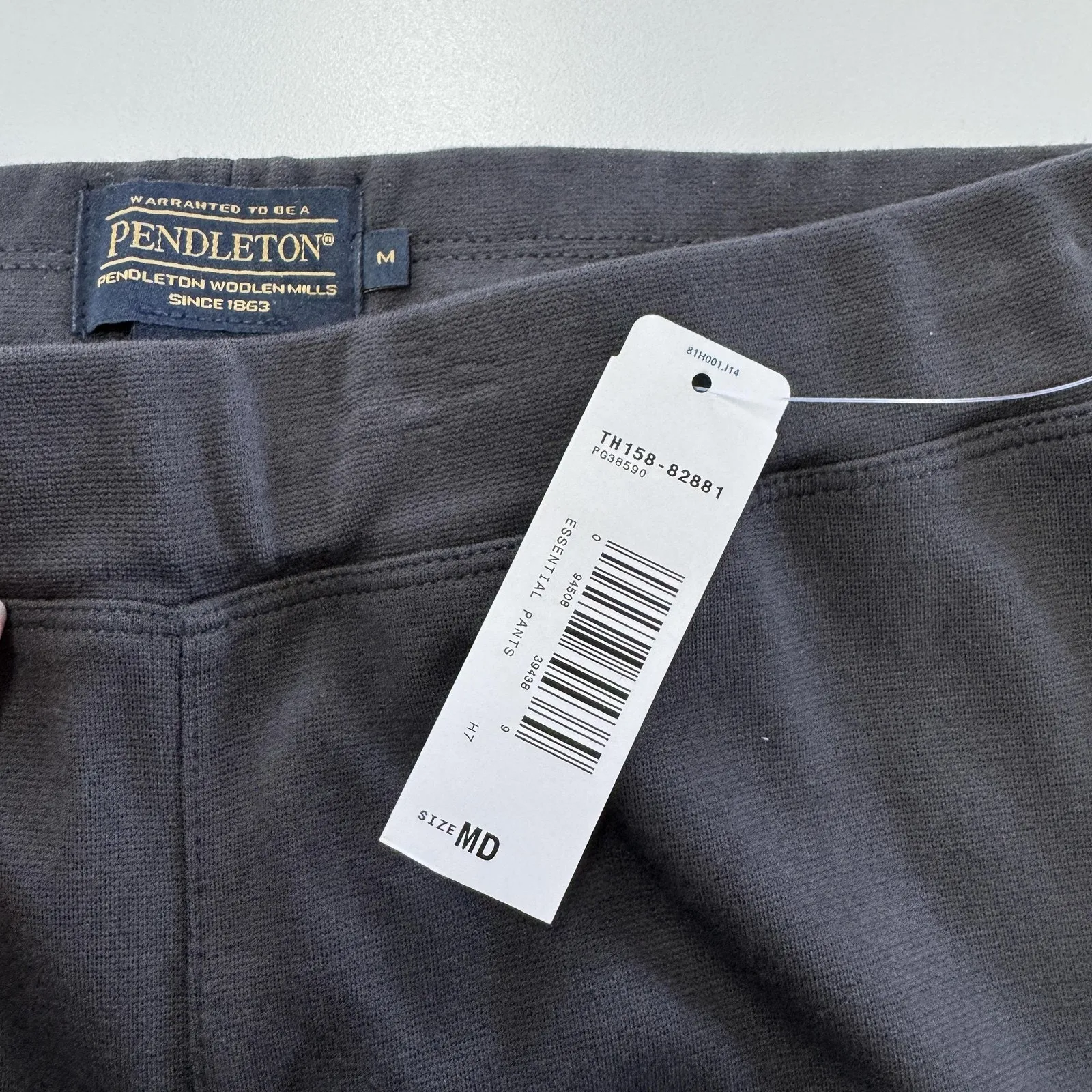 Pendleton Pants Womens Medium Black Grey‎ Stretch Rayon Blend Pull On Essentials - Image 4