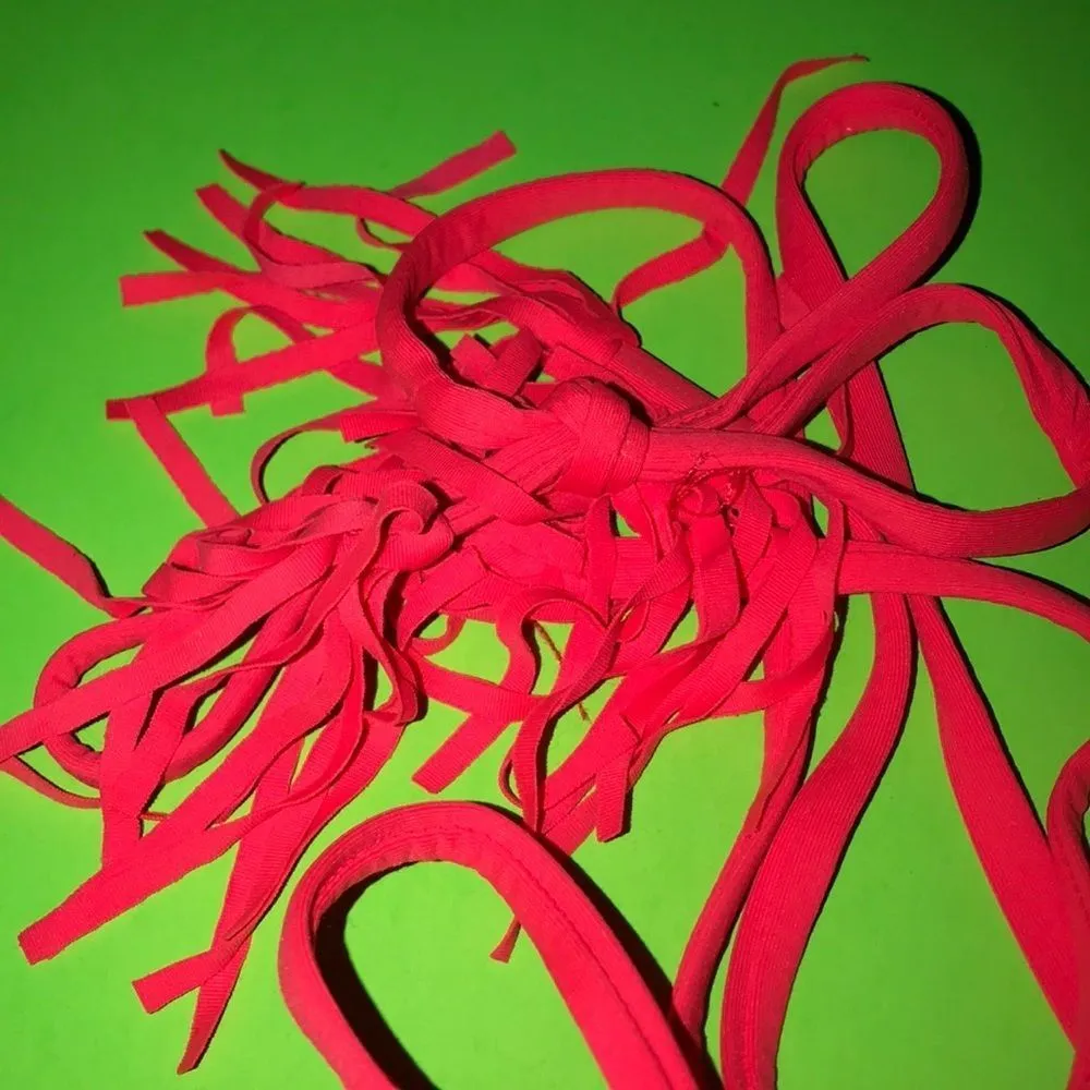 Bettinis Solids Bandeau Bikini Top Neon Flame nwt‎ - Image 6