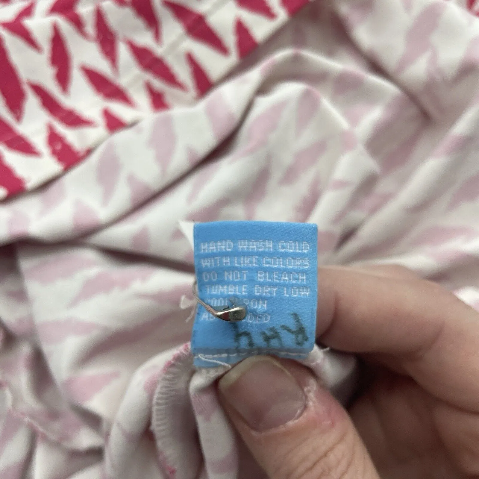 J. McLaughlin M Dolly Catalina Cloth Dress Sleeveless Carnaby Geo Pink Stretch - Image 12