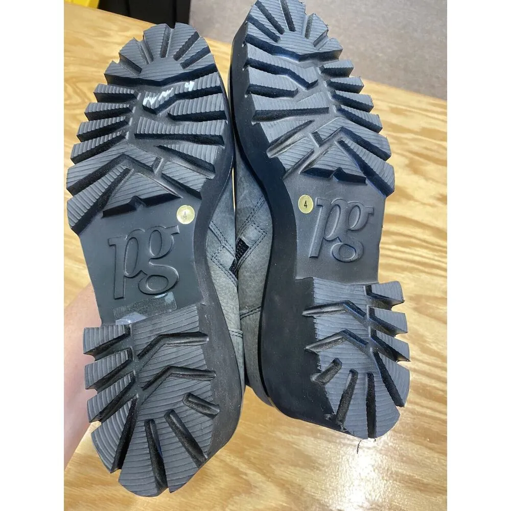 Paul Green Newbury Bootie Women's 6 Blue Leather Side Zip Round Toe Casual S11 - Image 5