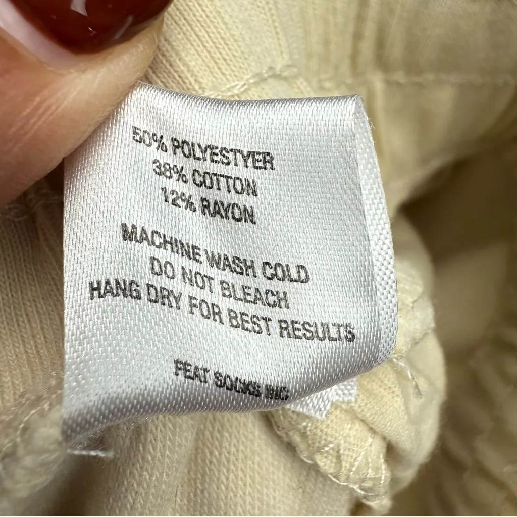 Feat Sweatpants Women's Size Medium Fleece Cozy Tan - Image 6