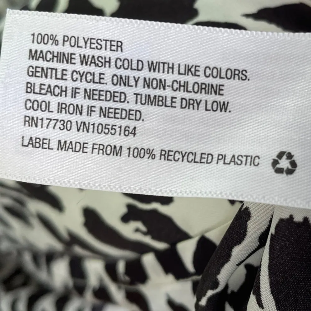 A New Day Black White Leopard Print Silky Sultry Luxe Classy Midi Slip Dress - Image 7