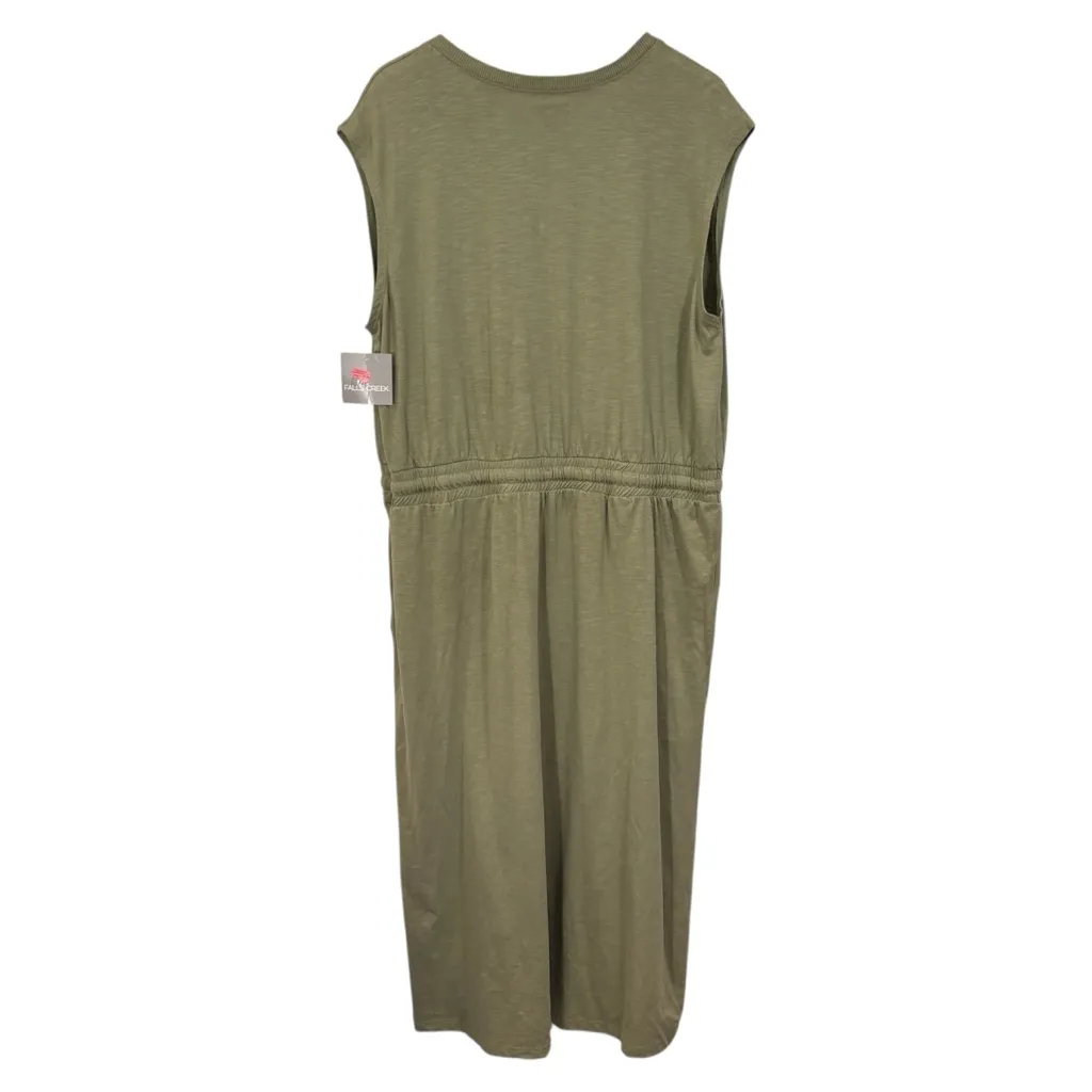 Falls Creek Sage Green Midi Cap Sleeveless Casual Dress Women's Size 2X NWT - Image 7
