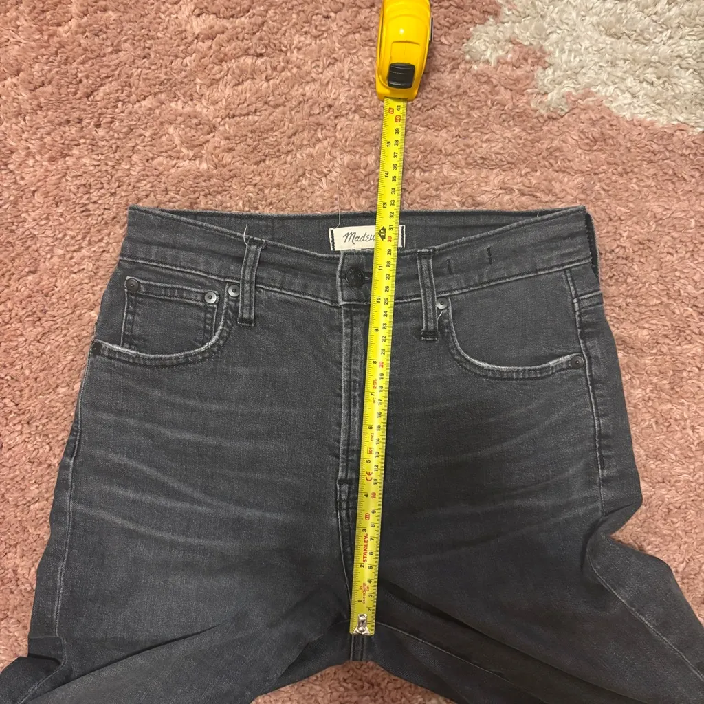 Madewell Perfect Vintage Crop Jeans Womens 26 (28x26) Black High Rise - Image 9