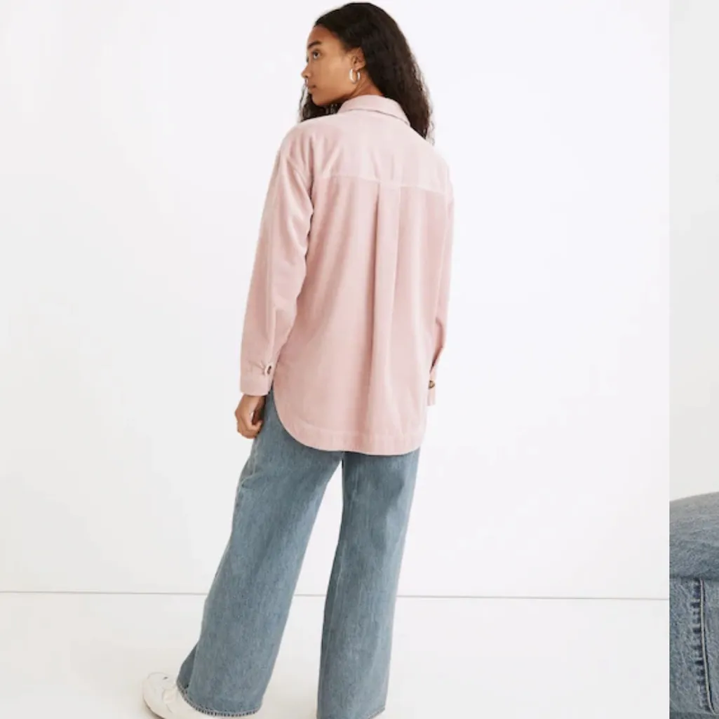 Madewell Blush Corduroy Jacket Corduroy Yorkway Shirt-Jacket size XS fall wear - Image 3