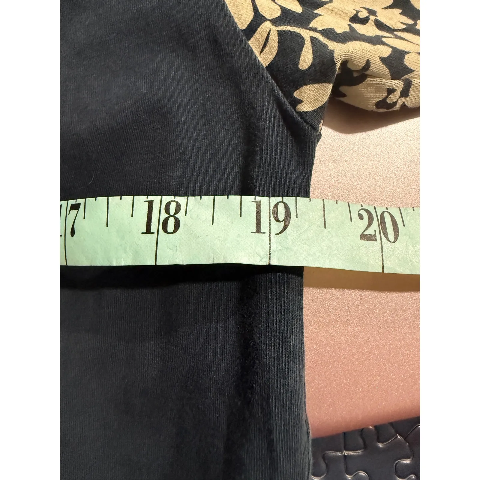 Naf Naf Paris T Shirt Women Size S Blue Floral Sleeve Graphic Tee - Image 6