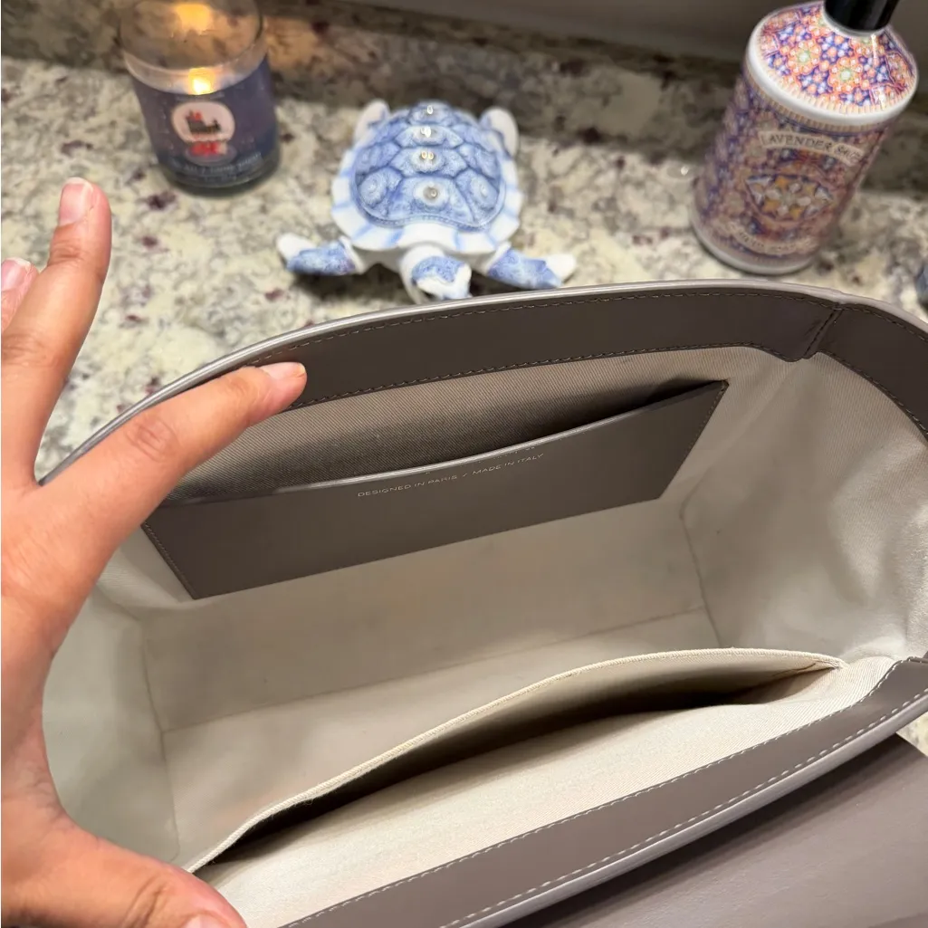 Ateliers Auguste The Marly Bag Taupe Box Leather Gray - Image 7