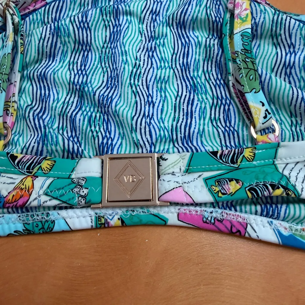 Vera Bradley Colorful Patterned Bikini Top - Image 4
