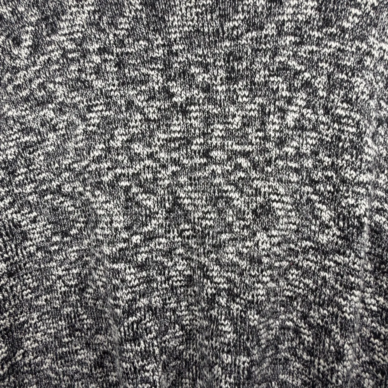 Jones New York Knit Poncho Sweater Zip Black White Marled Mock Neck S/M Cape - Image 7