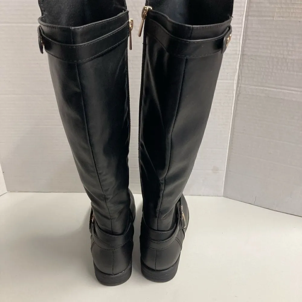 MONTANA BAMBOO, 17”, Side Zip Black Riding Boots, 6‎ - Image 14