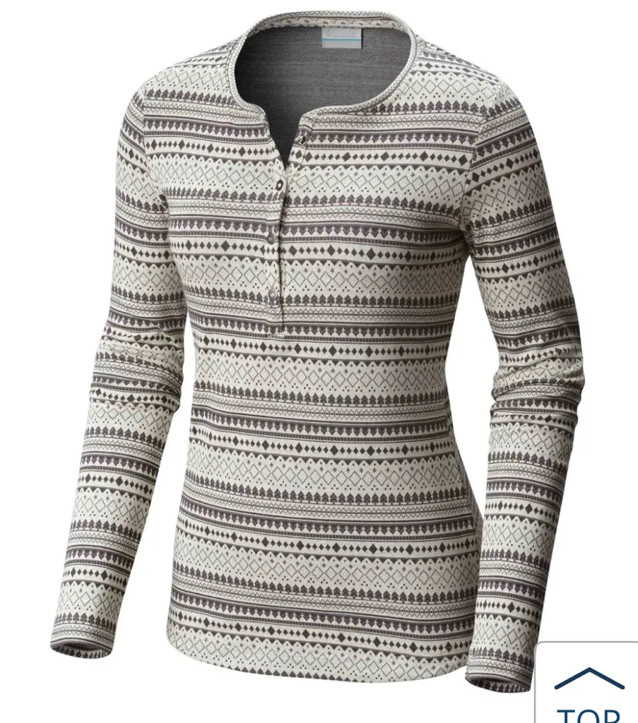 Columbia NWT  Jacquard Henley - Image 2