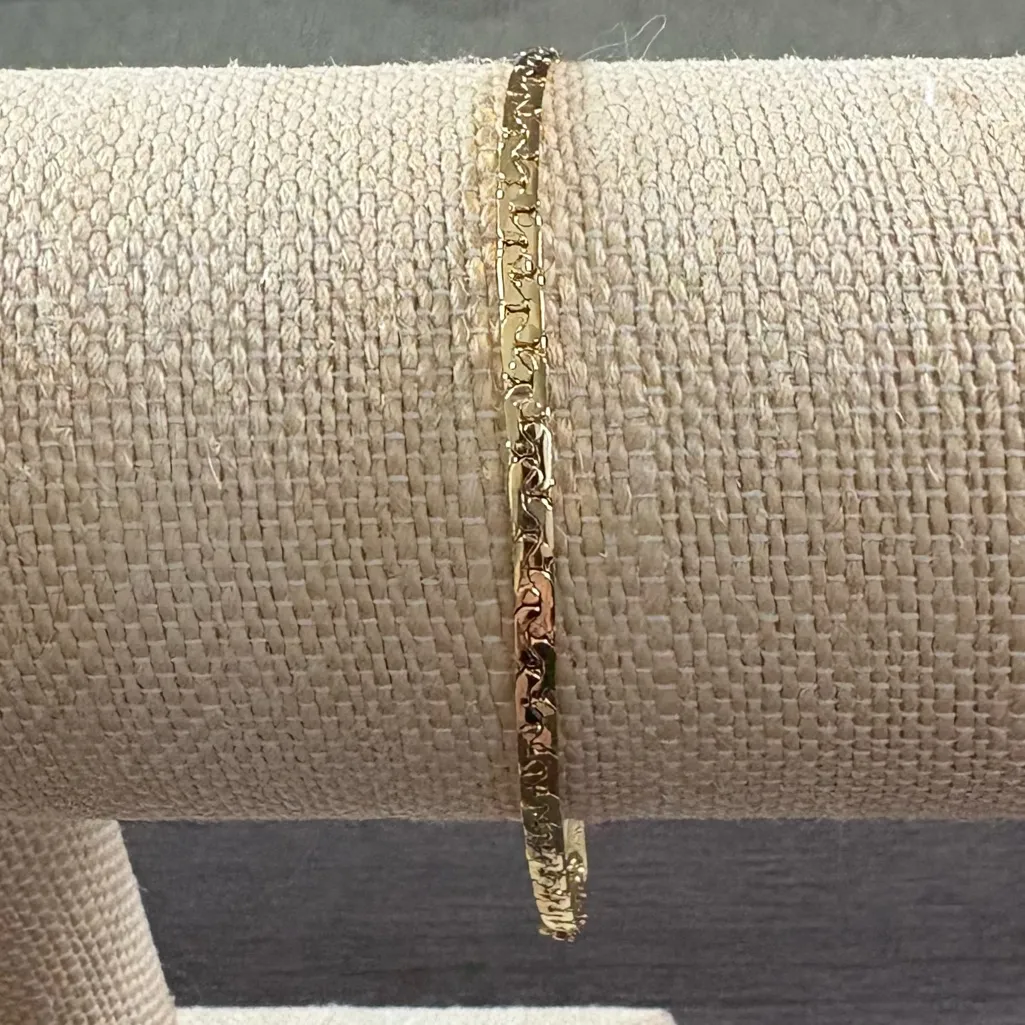 14K Plated Byzantine Bracelet Gold - Image 2