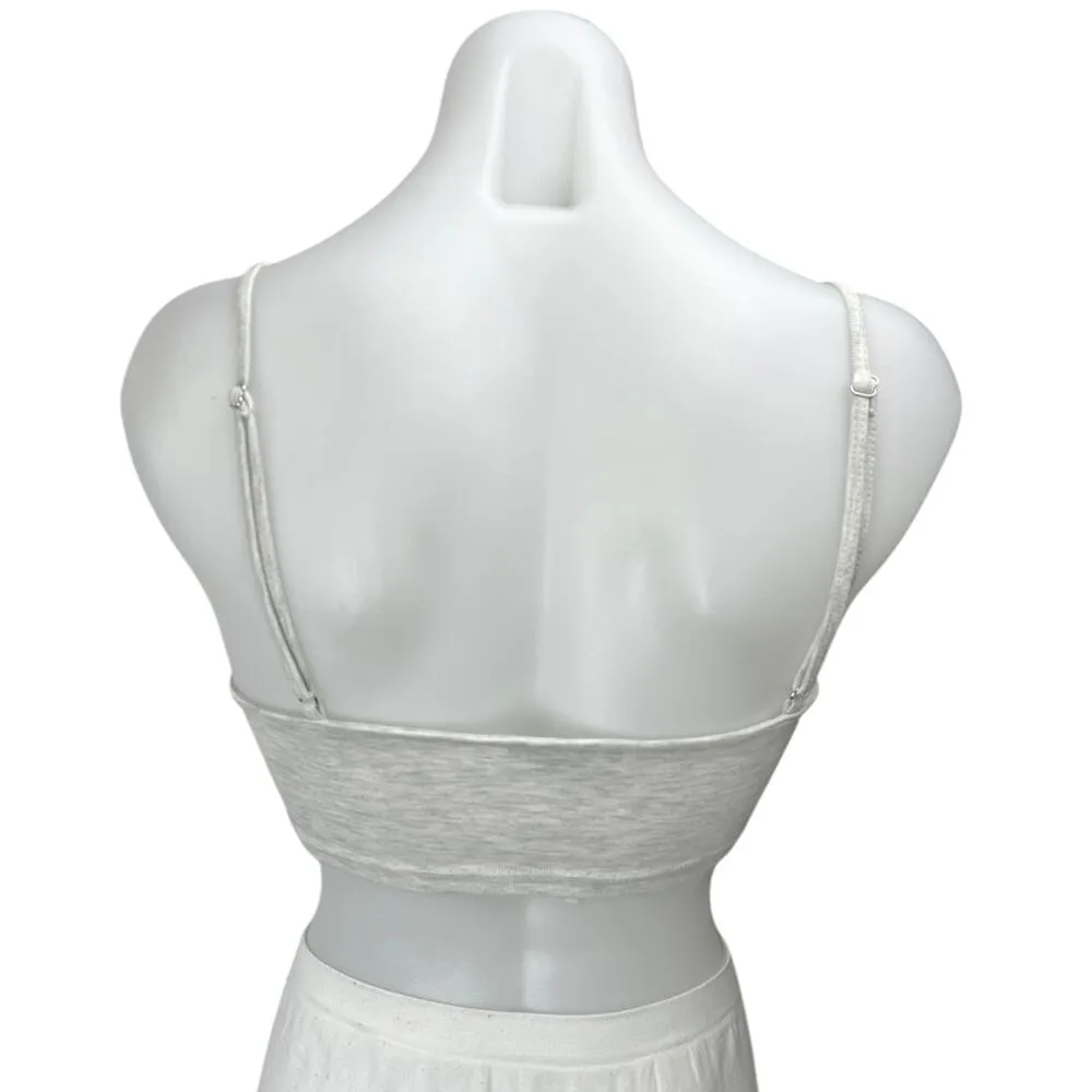 Zara Women's Heather Gray Sleeveless Knit Cami Camisole Tank Crop Top Size S - Image 2