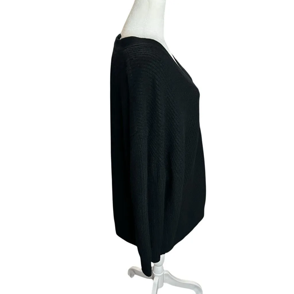 Jenni Kayne Cashmere Cocoon Cardigan Black Small Oversized Slouchy Luxe Sweater - Image 7