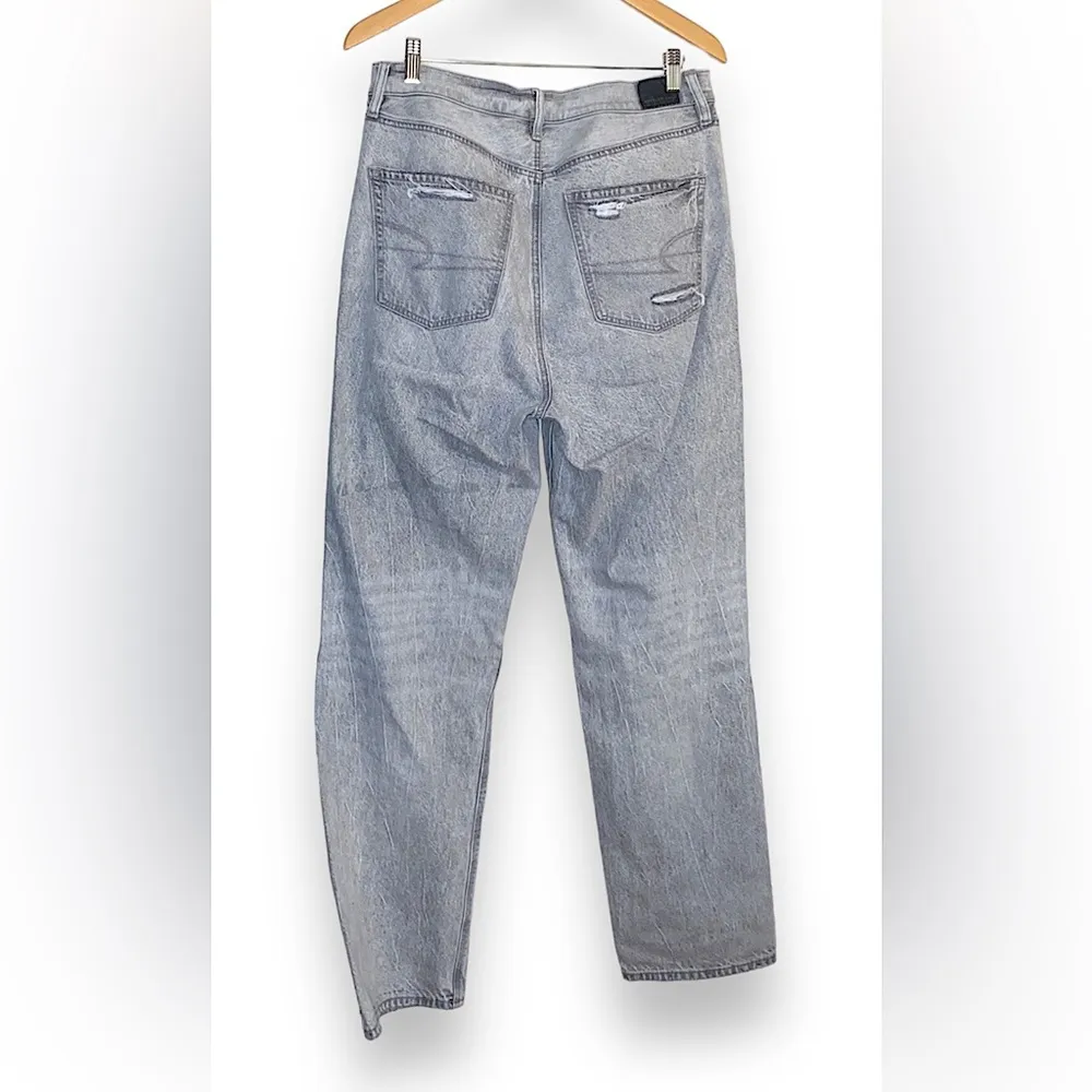 American Eagle gray destroyed jeans - Image 5