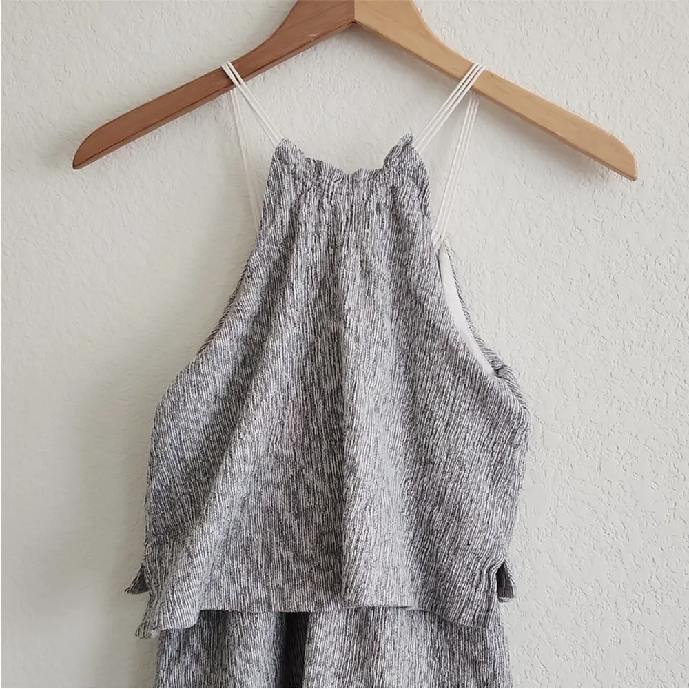 Madewell linen dress mini gray 0 - Image 6