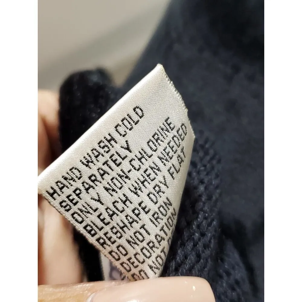 VTG Mandal Bay Christmas Present Houndstooth Rhinestone Sweater S Holiday Party Black - Image 11