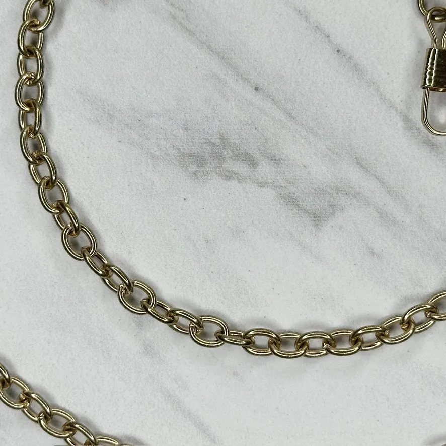 Skinny Gold Tone Chain Link Purse Handbag Replacement Strap ✨ - Image 11