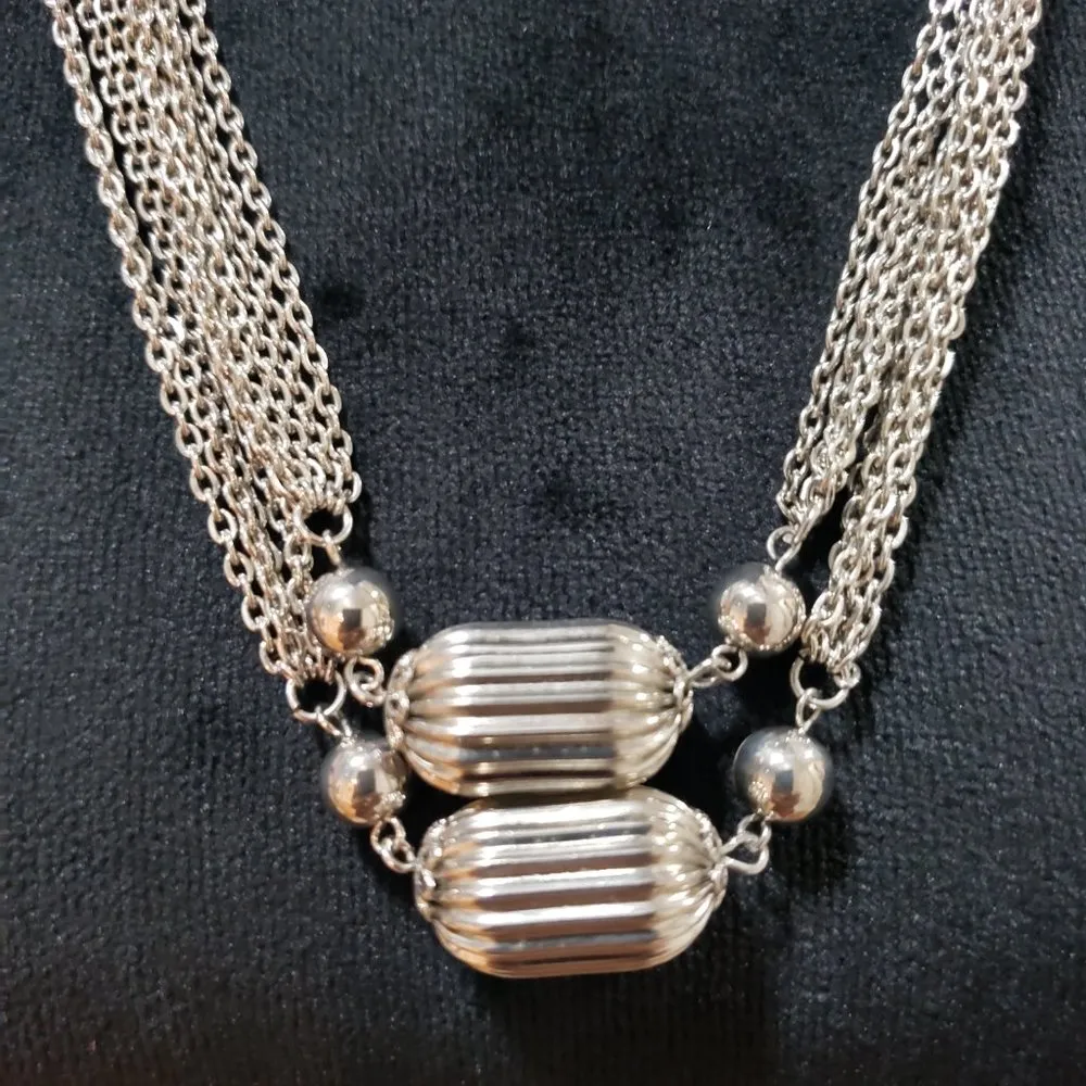 Womens Fashion Chunky Gold Tone Charm Long Chain Elegant Necklace - Image 8