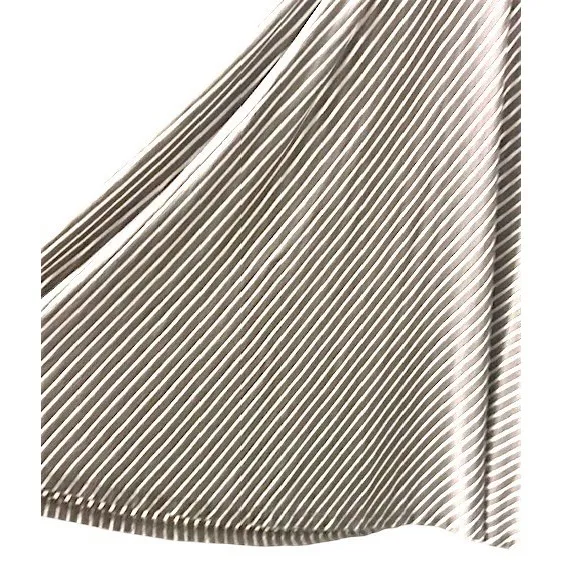 INC Striped Adustable Dress XL Sleeveless Tube Top Coastal Cruise Resort Elegant Brown - Image 6