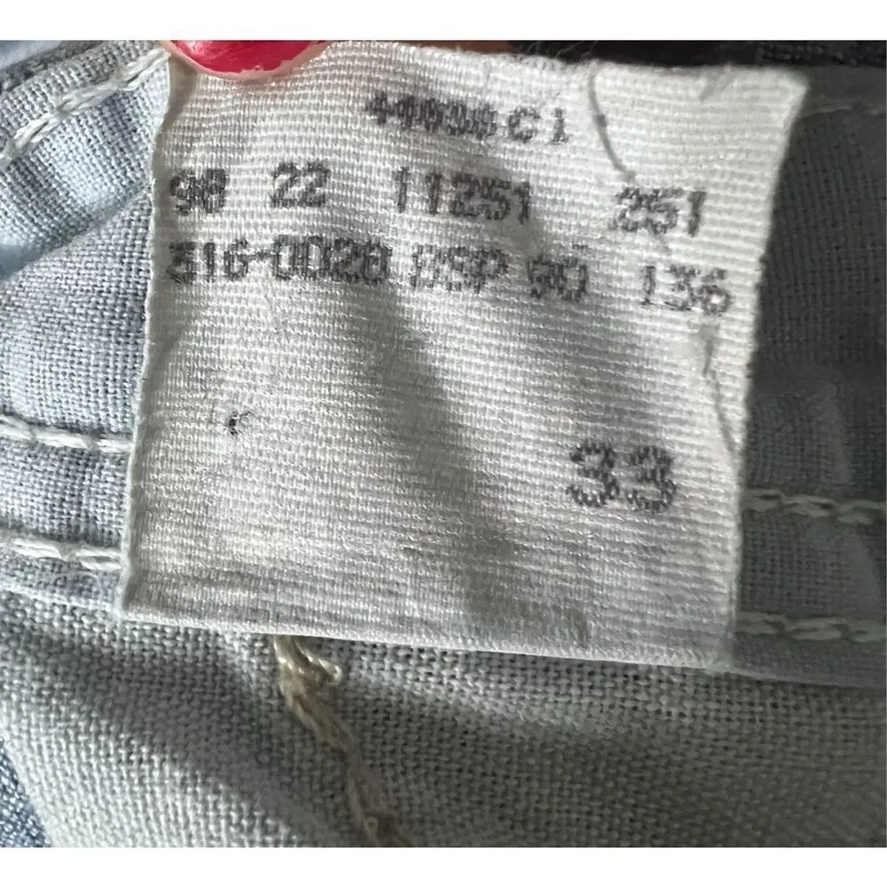 Vintage Lee Dungarees Rivited Denim Blue Bib Overalls Size L Carpenter Patchwork - Image 9