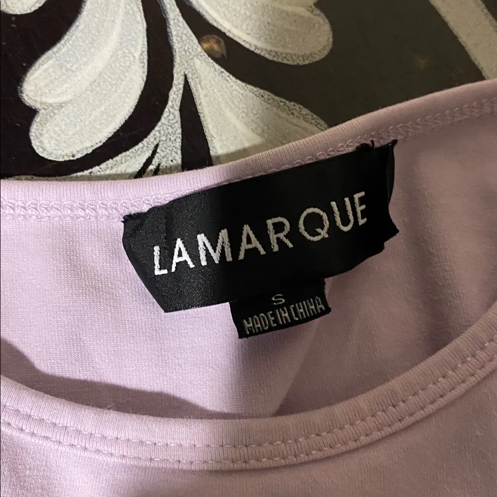 Lamarque Lilac Twist Front Crop Top Purple - Image 3