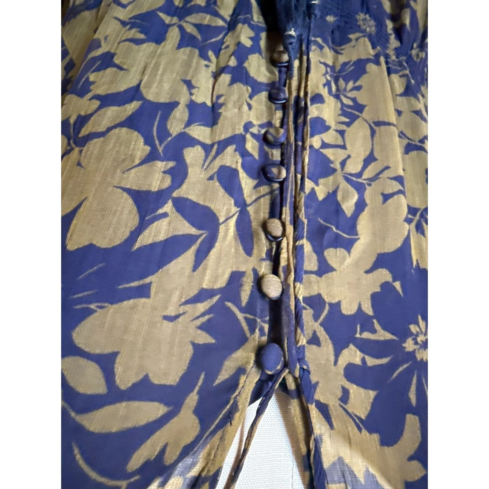 Anthropologie NWT The Marais Chiffon Mini Dress Women’s Size 1X Green Printed - Image 2