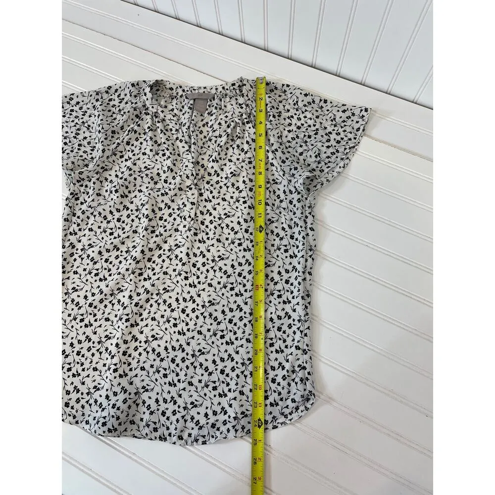 New York Co & H&M White Floral Top & Red Pullover Blouse Bundle Womens Size XS - Image 12