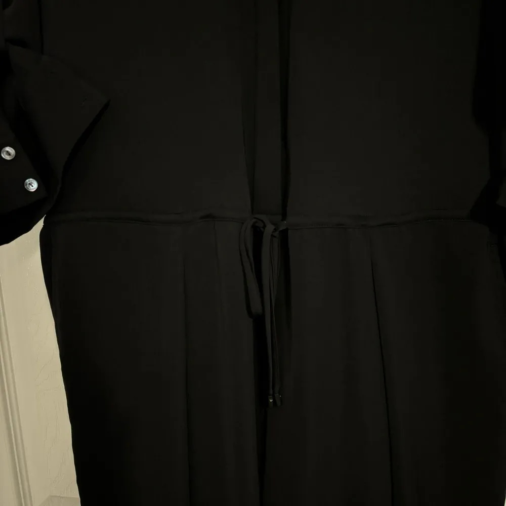 Vince 100% Polyester Black Long Sleeve Jumpsuit - Image 4