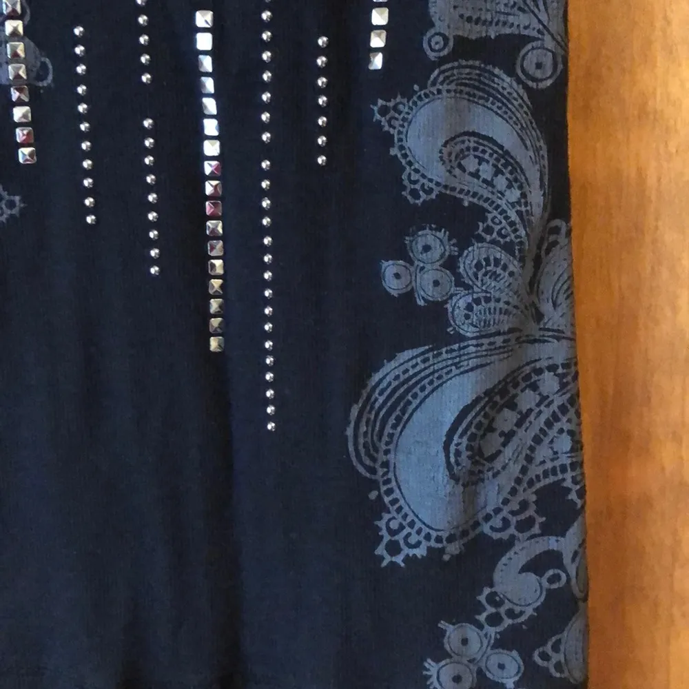 Decree  Black Stud Tank Top Medium - Image 3