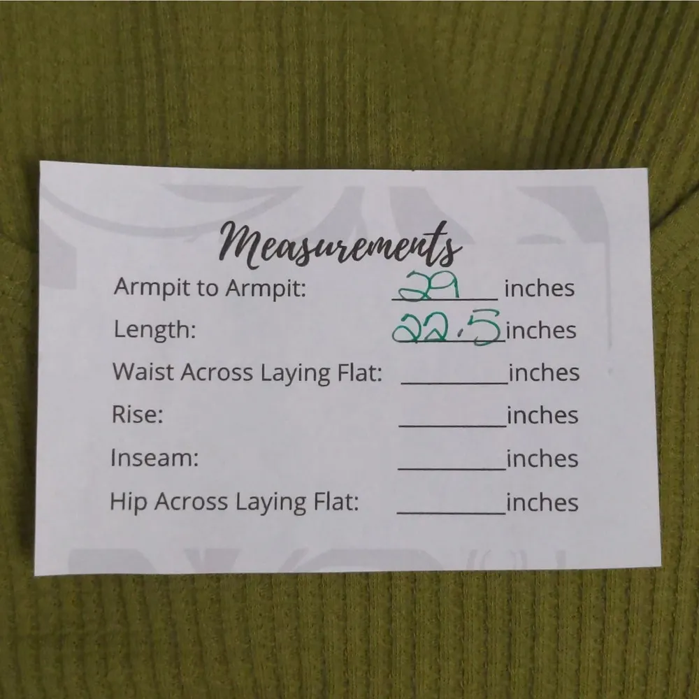 Free People Santa Clara Thermal Top Shirt Ferngully (Green) Slouchy V-Neck M New - Image 12