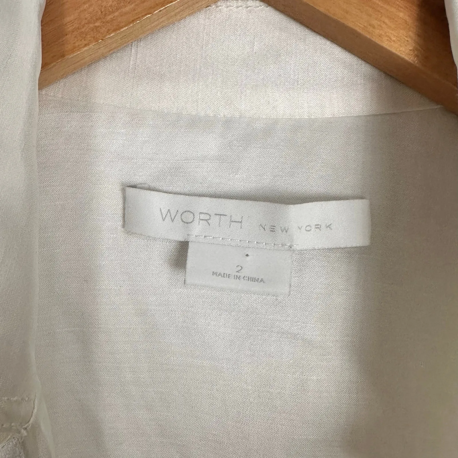 Worth New York Ida Linen blend Oversized Chore Jacket White Size 2 NWT - Image 4