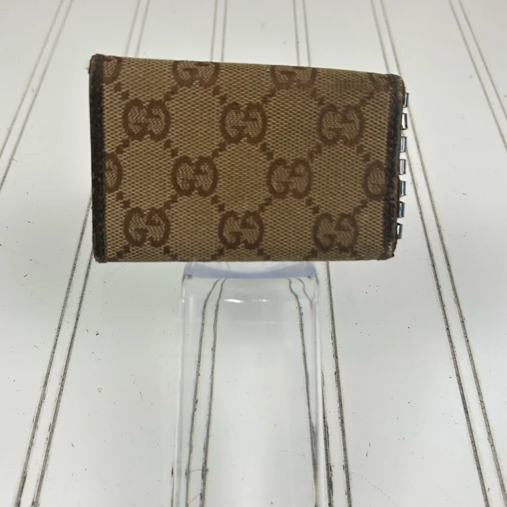 Gucci Brown Ebony Vintage 6 Ring Key Holder Wallet - Image 3