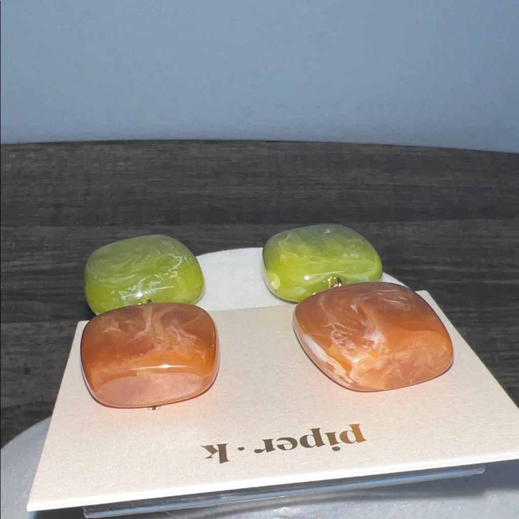 Piper K | Marbled Style Dangle Earrings ✨ - Image 4