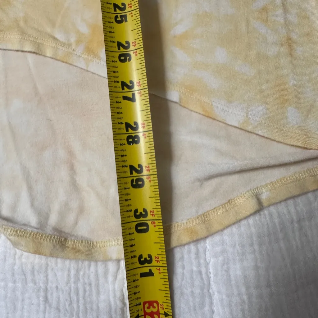 Maurices 24/7 Yellow Tie Dye Flowy Tank Top Sleeveless Shirt size Large - Image 5