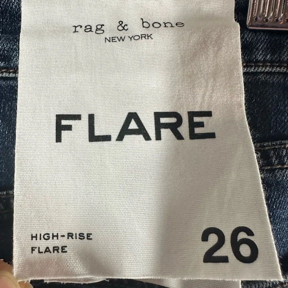 Rag & Bone Casey High Rise Ankle Comfort Stretch Flare Jeans Chelsea Size 26 - Image 4